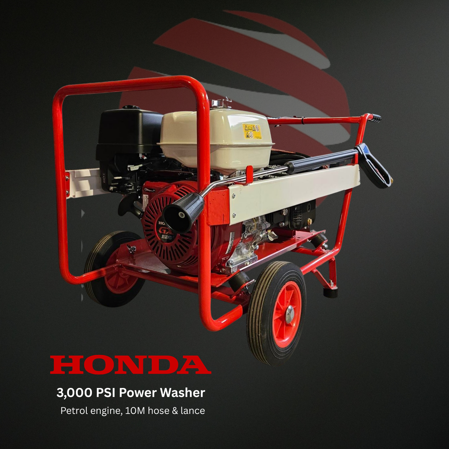 Petrol Pressure Washer 3000 psi - 13Hp Honda                             
