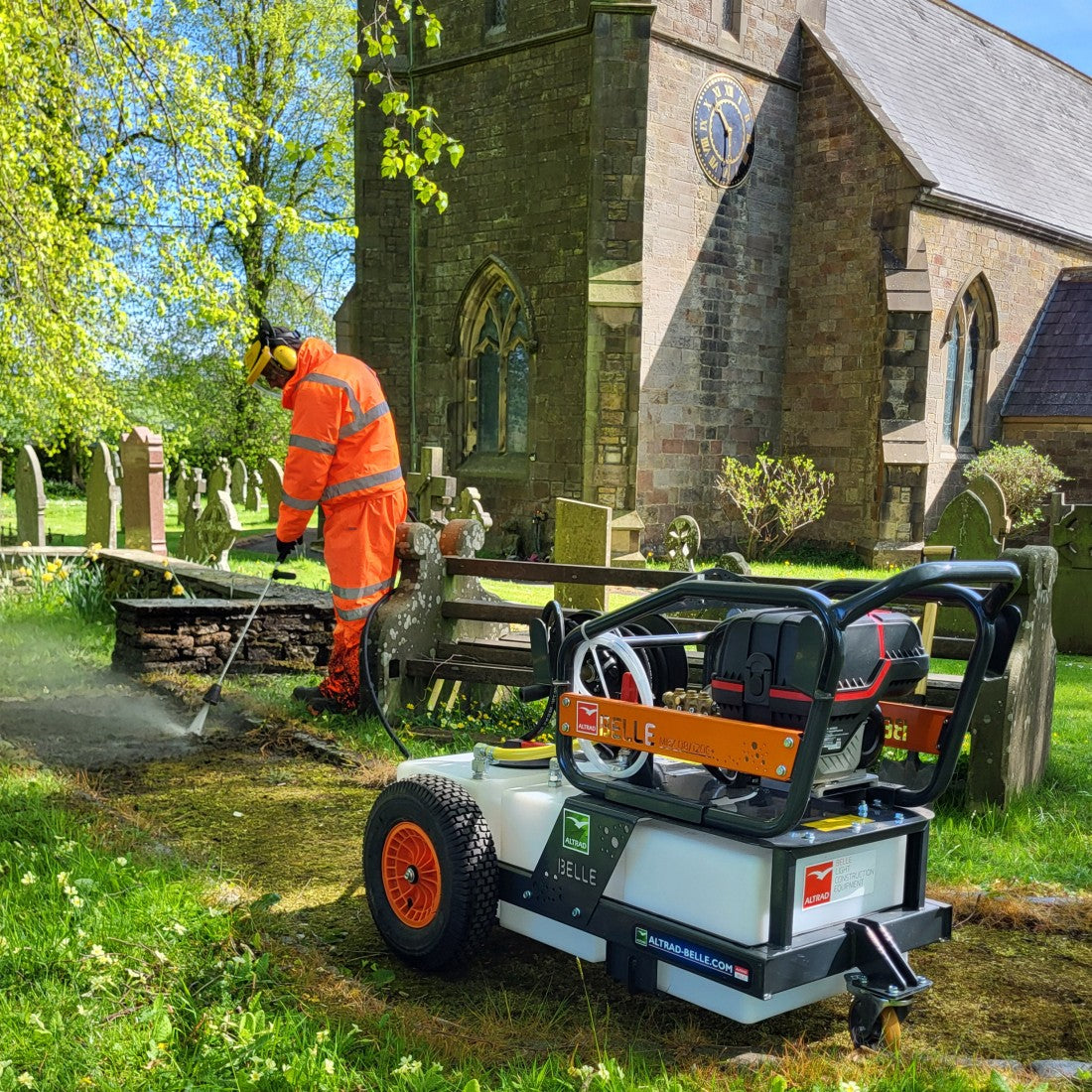 Altrad Belle MBX 08/120E+  - 82V Battery Powered Mini Bowser Pressure Washer Kit